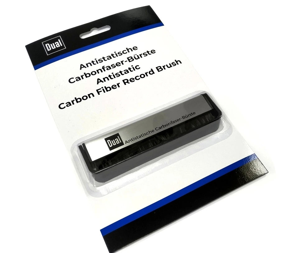 DUAL Carbon Fiber Record Brush for Records Cleaning