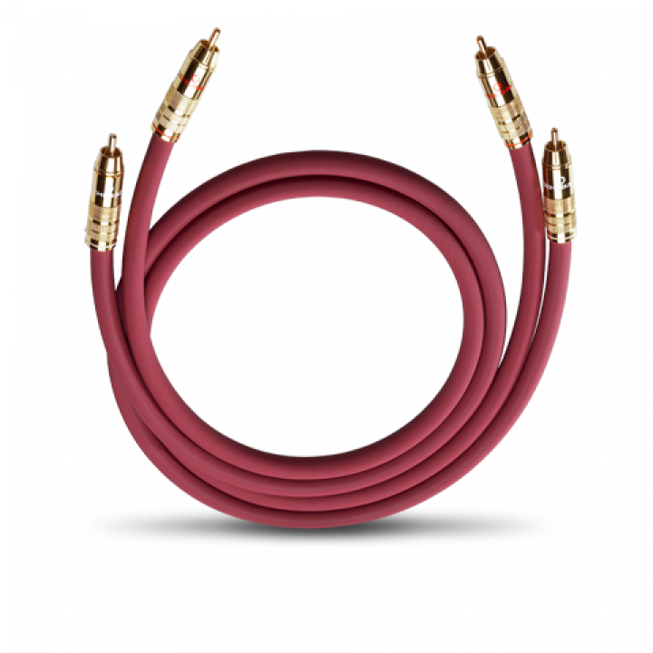 Oehlbach NF 214 Master Set 2x0,7m CINCH / CINCH Cable bordeaux