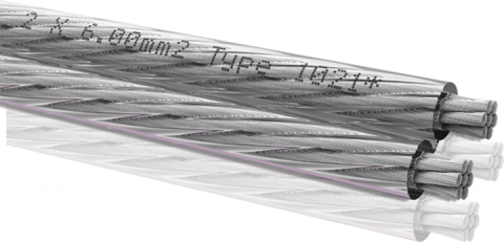 Oehlbach Silverline LS-Kabel 2x6,0mm 1m Cut from Spool Speaker Cable without Connectors