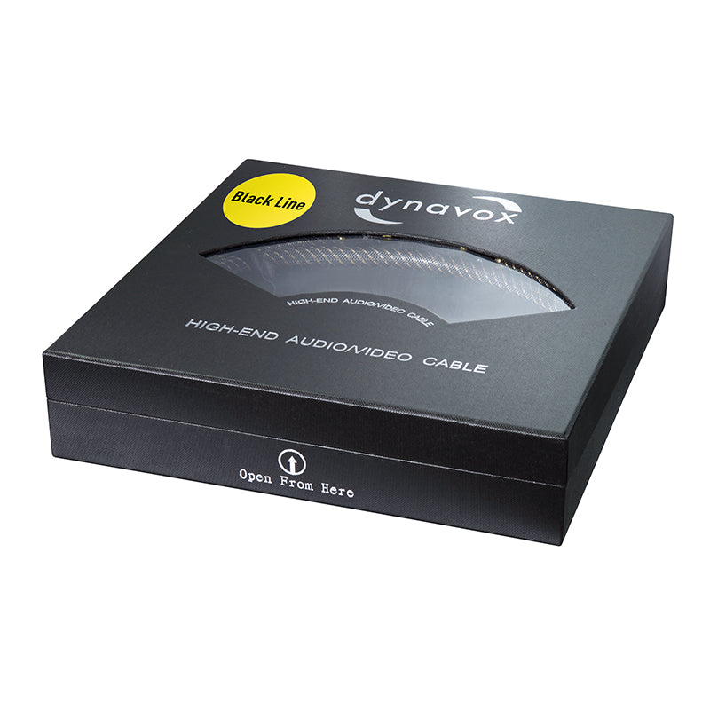 Dynavox Black Line Stereo RCA Cable 1.5 m