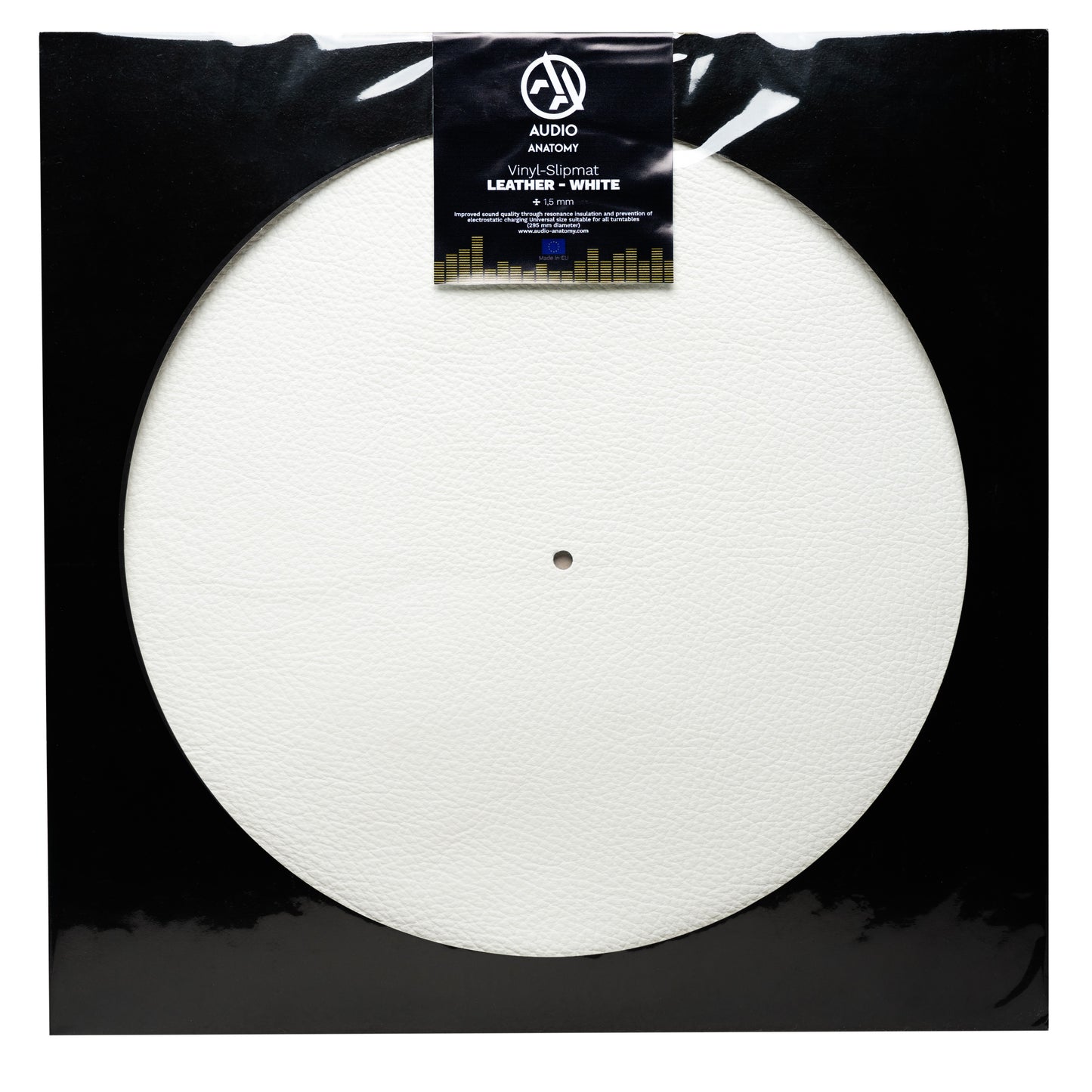 Audio Anatomy Leather Slipmat White - detail