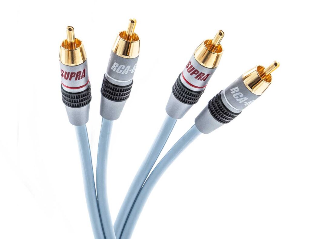 Supra Dual 2RCA-2RCA Analogue Audio Interconnect Cable 1m