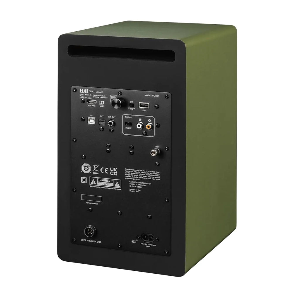 Elac Debut ConneX DCB61 Powered Speakers (1 Pair) - Olive