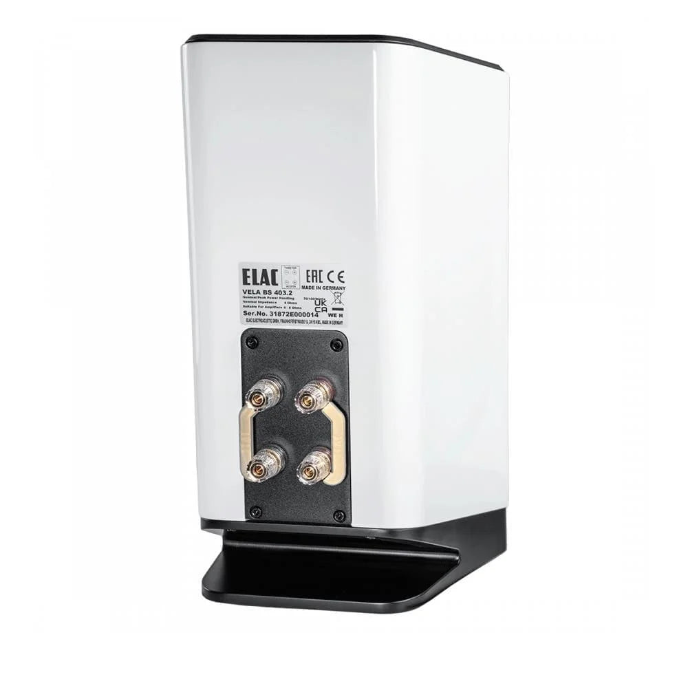 Elac Vela 2.0 VBS403.2 Bookshelf Speakers (1 Pair) - White High Gloss