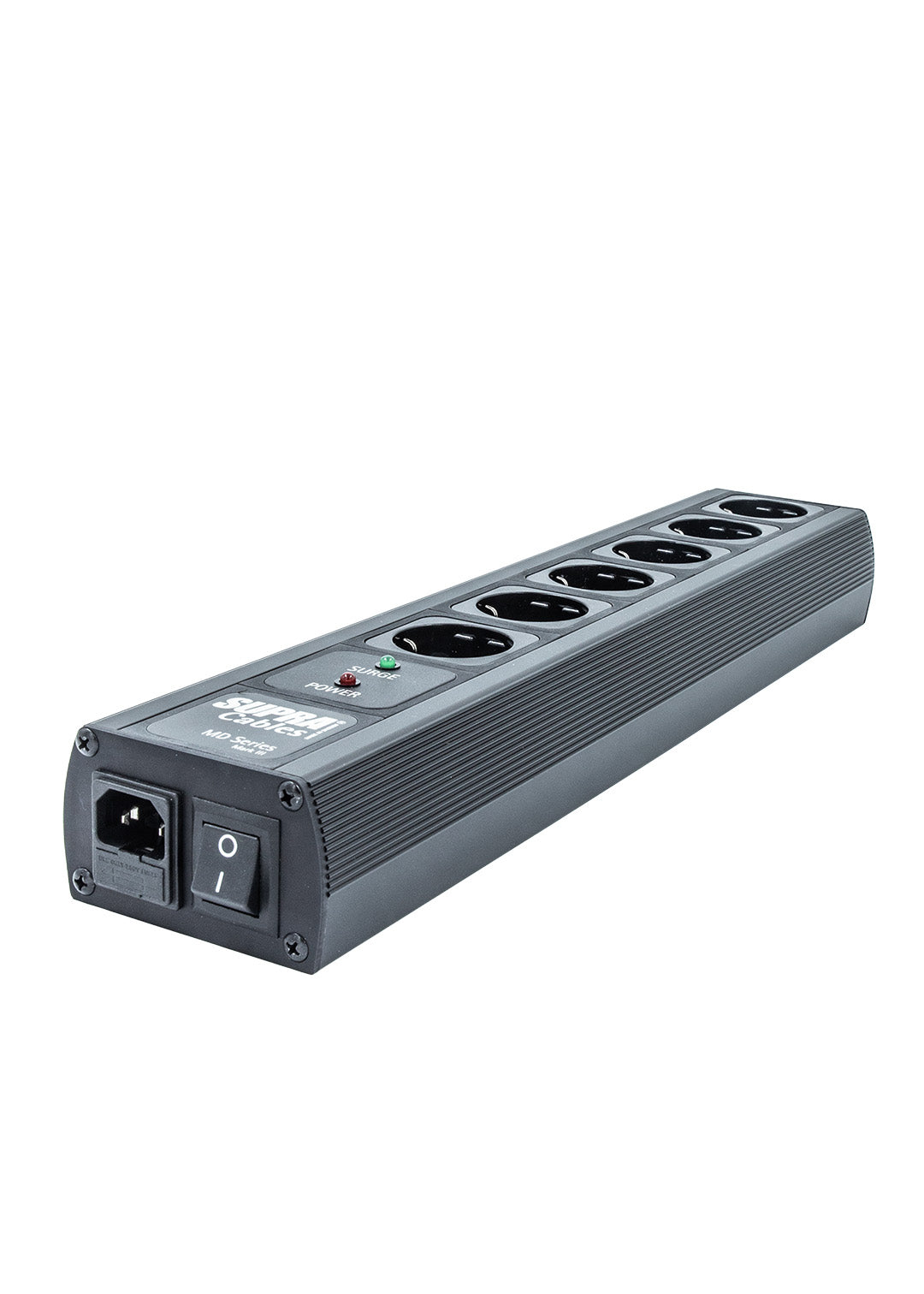 Supra Mains Power Strip MD-06 EU/SP SPC Black Switch
