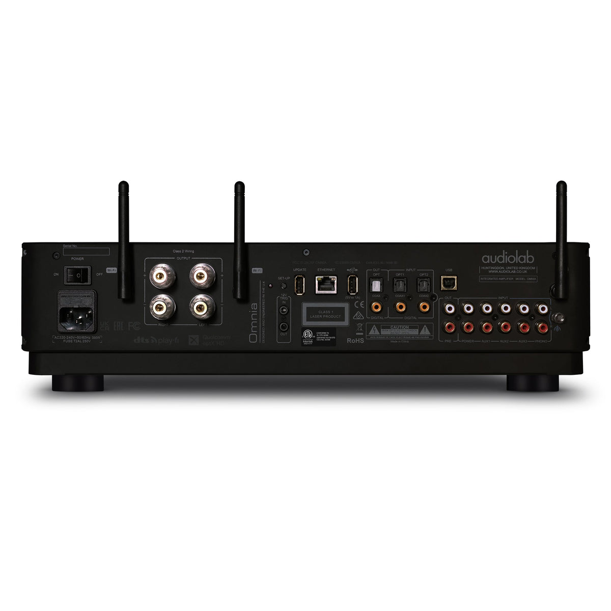 Audiolab Omnia All-in-One Amplifier, CD & Streaming Player Black