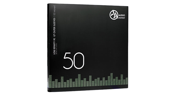Audio Anatomy Vinyl Outer PVC Sleeves 12 Inch - 50 Pack