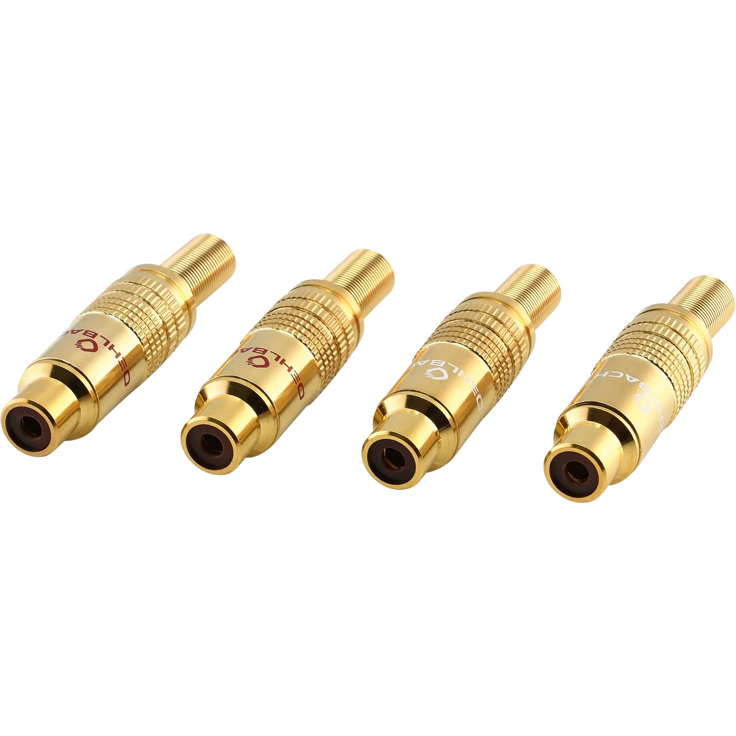 Oehlbach CJK 51 CC, RCA female, Gold Cinch coupling Connector 4 pieces