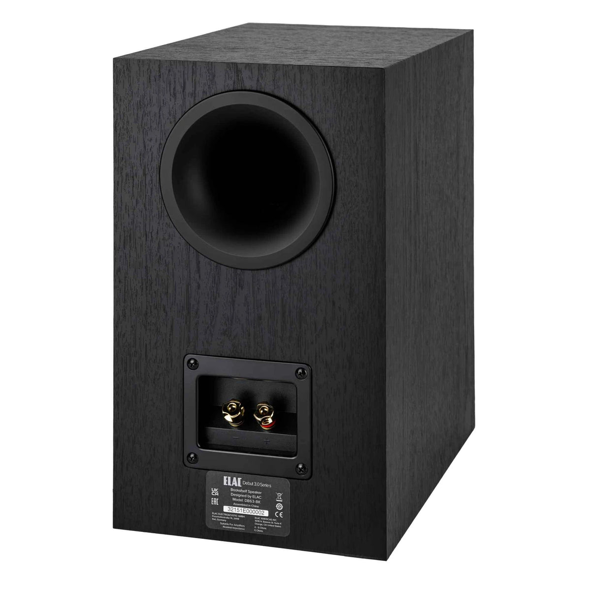 Elac Debut 3.0 DB63 Bookshelf Speakers (1 Pair) - Black