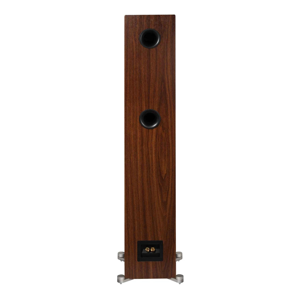 Elac Debut Reference DFR52 Floorstanding Speakers (1 Pair) - Black Baffle, Walnut Cabinet