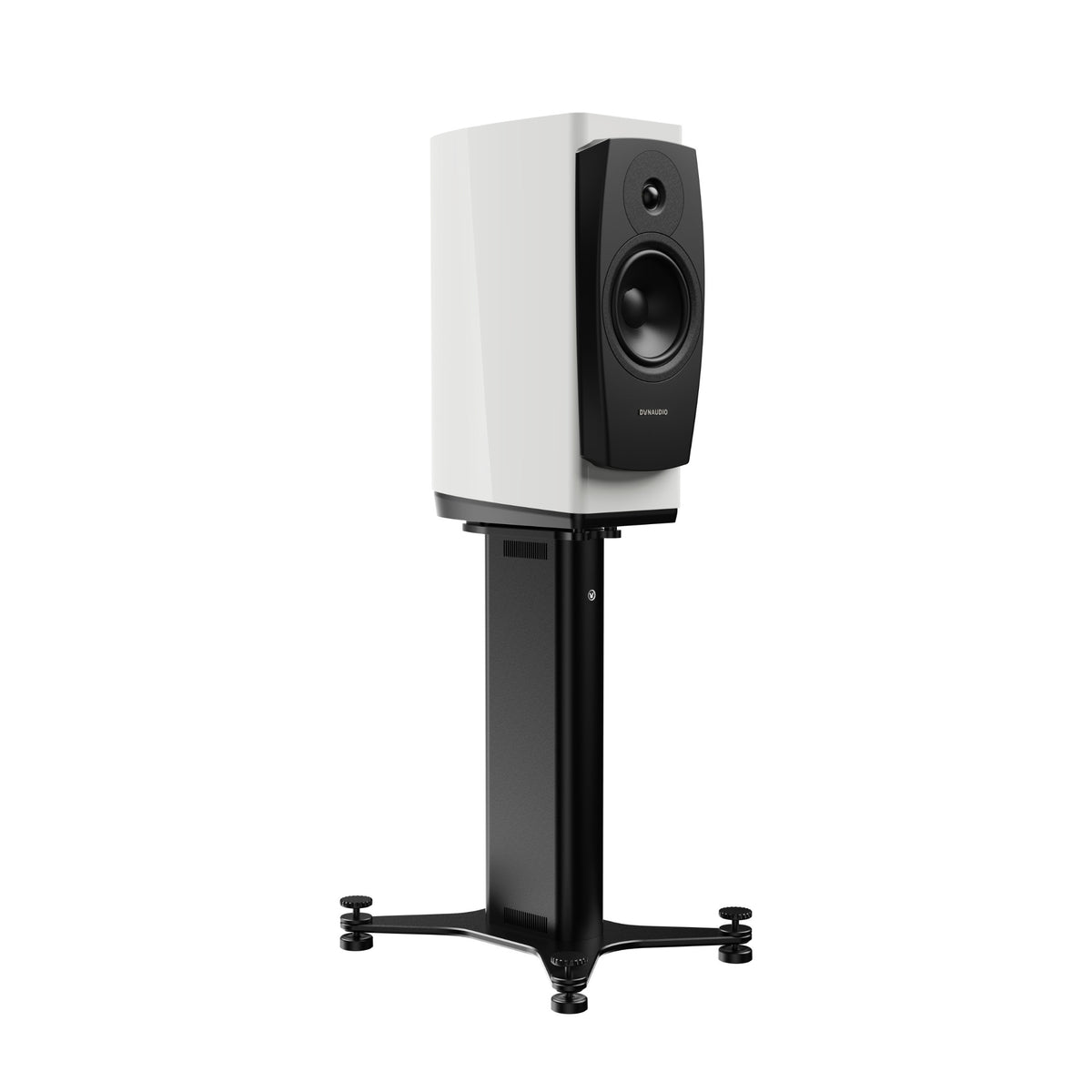 Dynaudio Confidence 20A snow high gloss Active Bookshelf Speakers with Stands (1 pair)