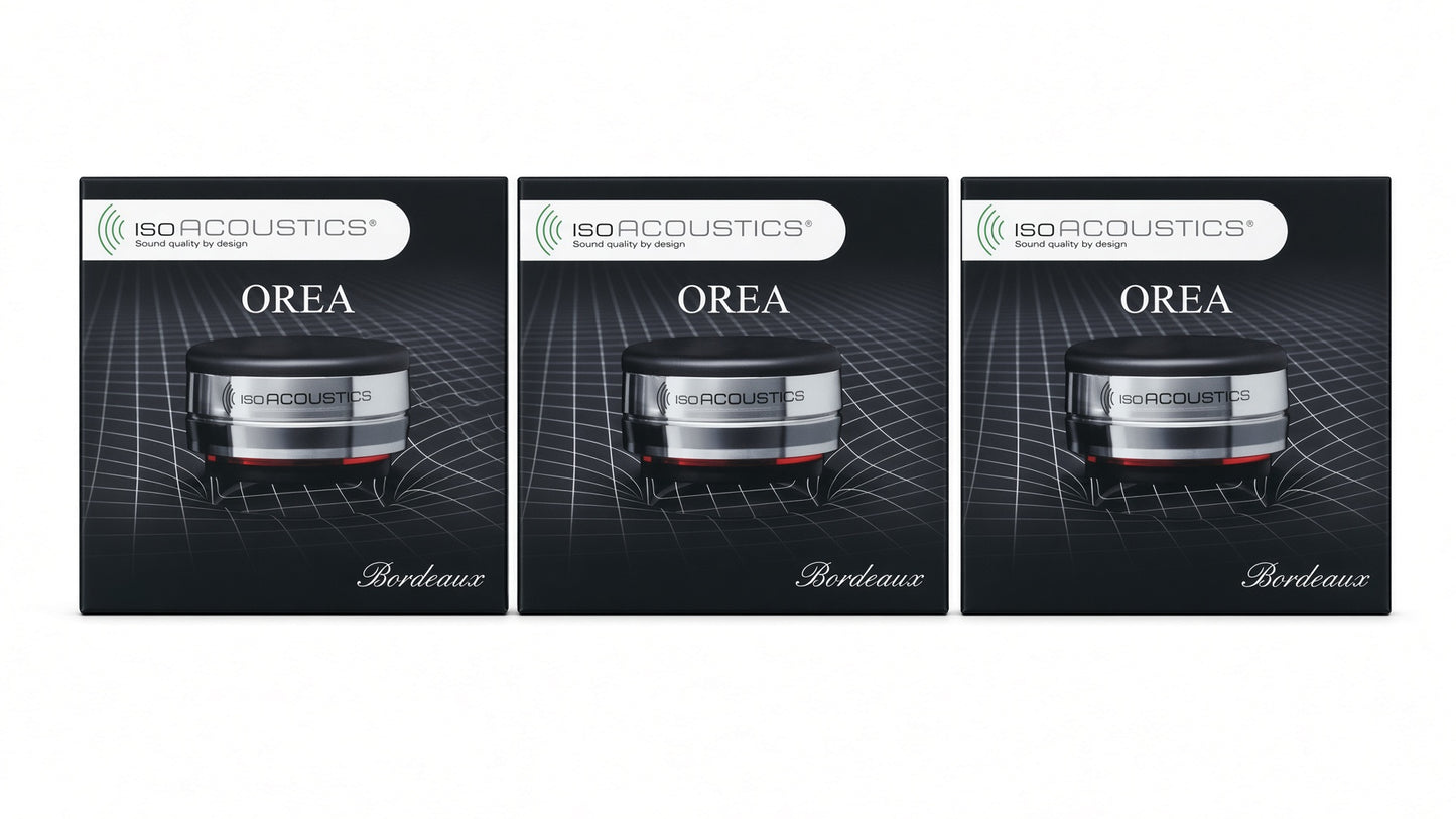 IsoAcoustics Orea Bordeaux audio isolation feets (3 Pcs pack)