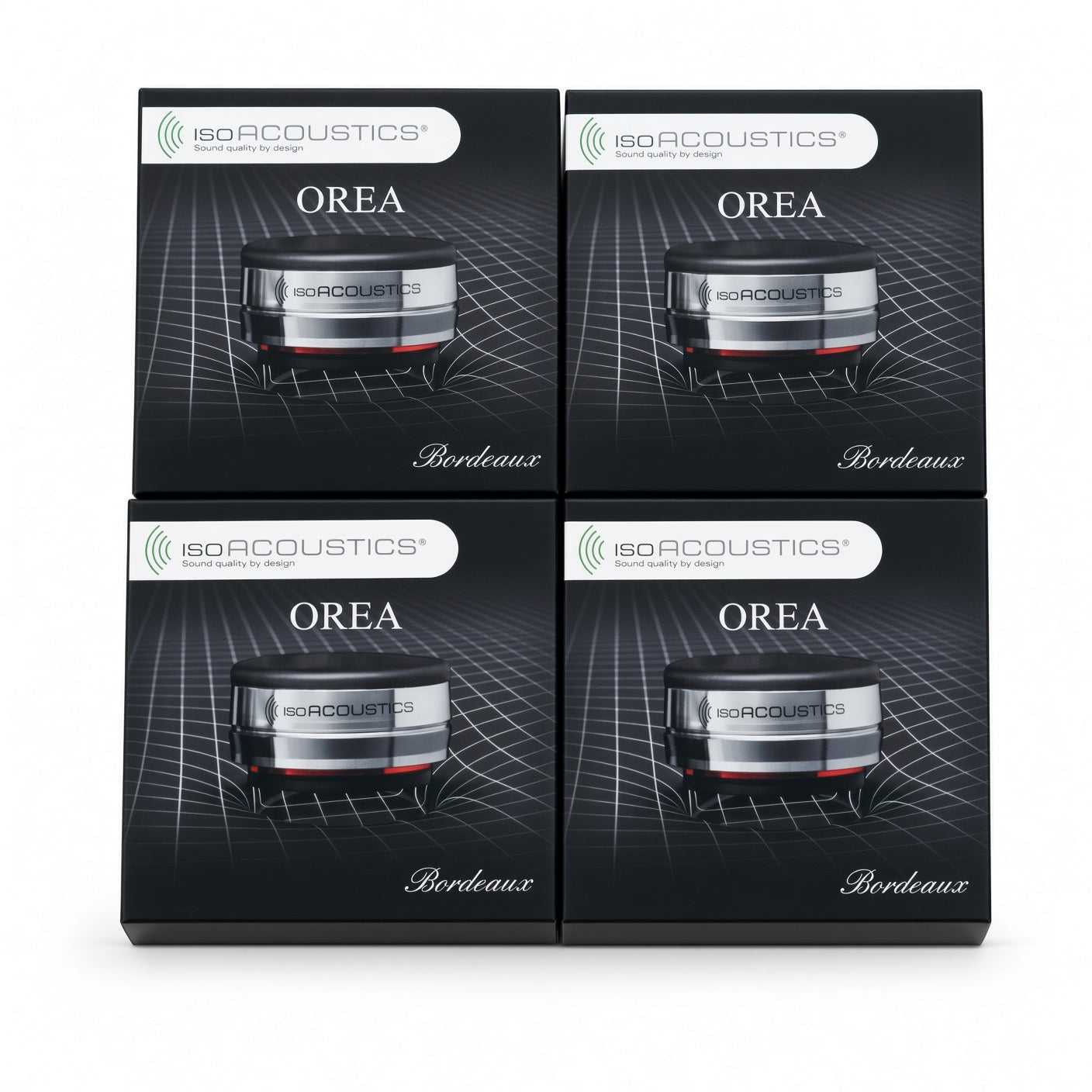 IsoAcoustics Orea Bordeaux audio isolation feets (4 Pcs pack)