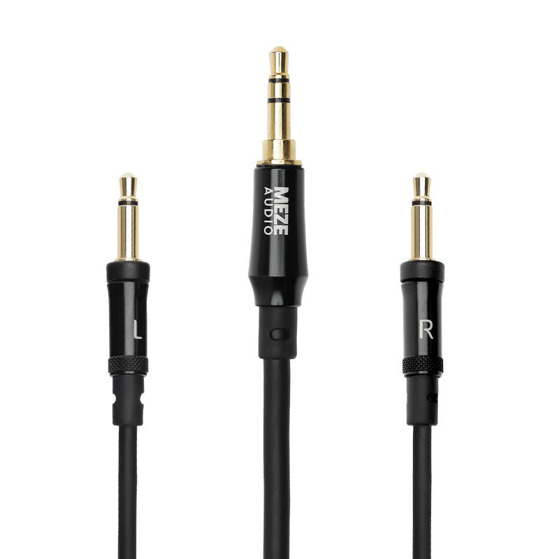 MEZE AUDIO mono 3.5 mm to 3.5 mm 1.5 m soft TPE cable with black aluminium casings