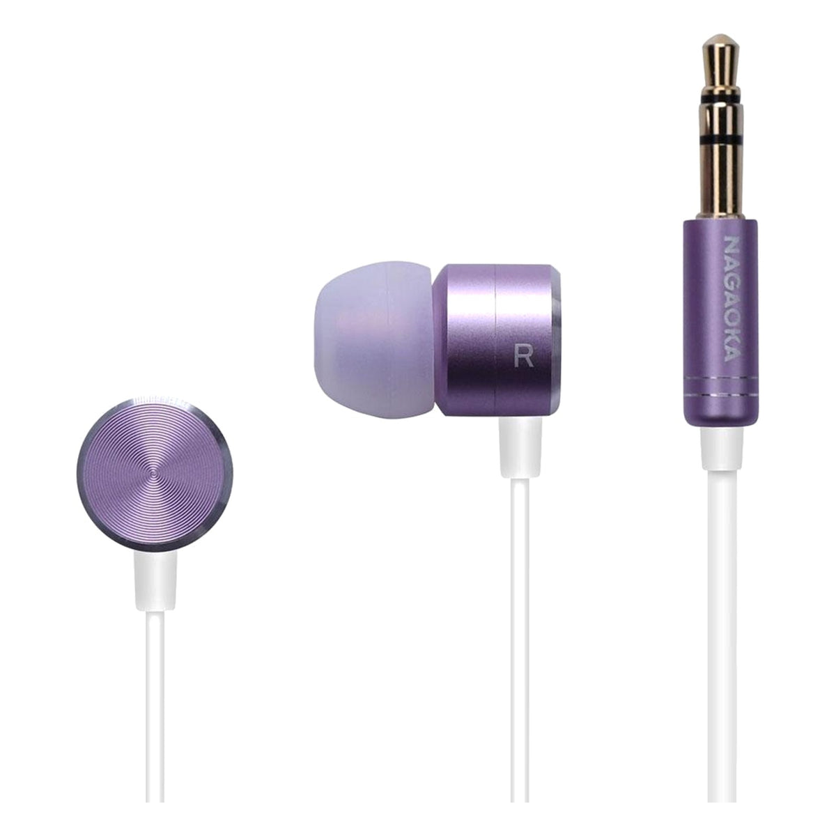 Nagaoka P908 Hi-Res In-Ear Headphones Pastel Purple