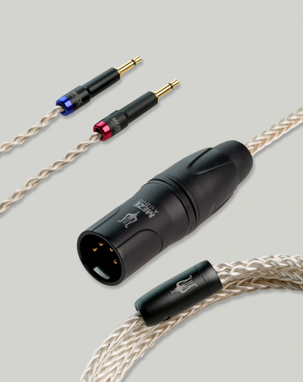 MEZE AUDIO mono 3.5 mm to 4 PIN XLR balanced silver plated PCUHD premium cable