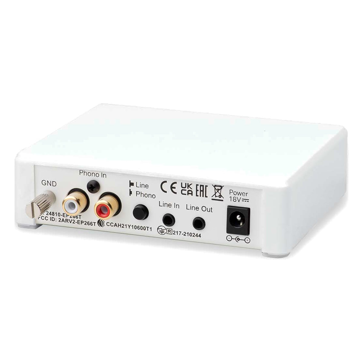 Pro-Ject Phono Box E BT 5 MM Phono Preamplifier with Bluetooth White