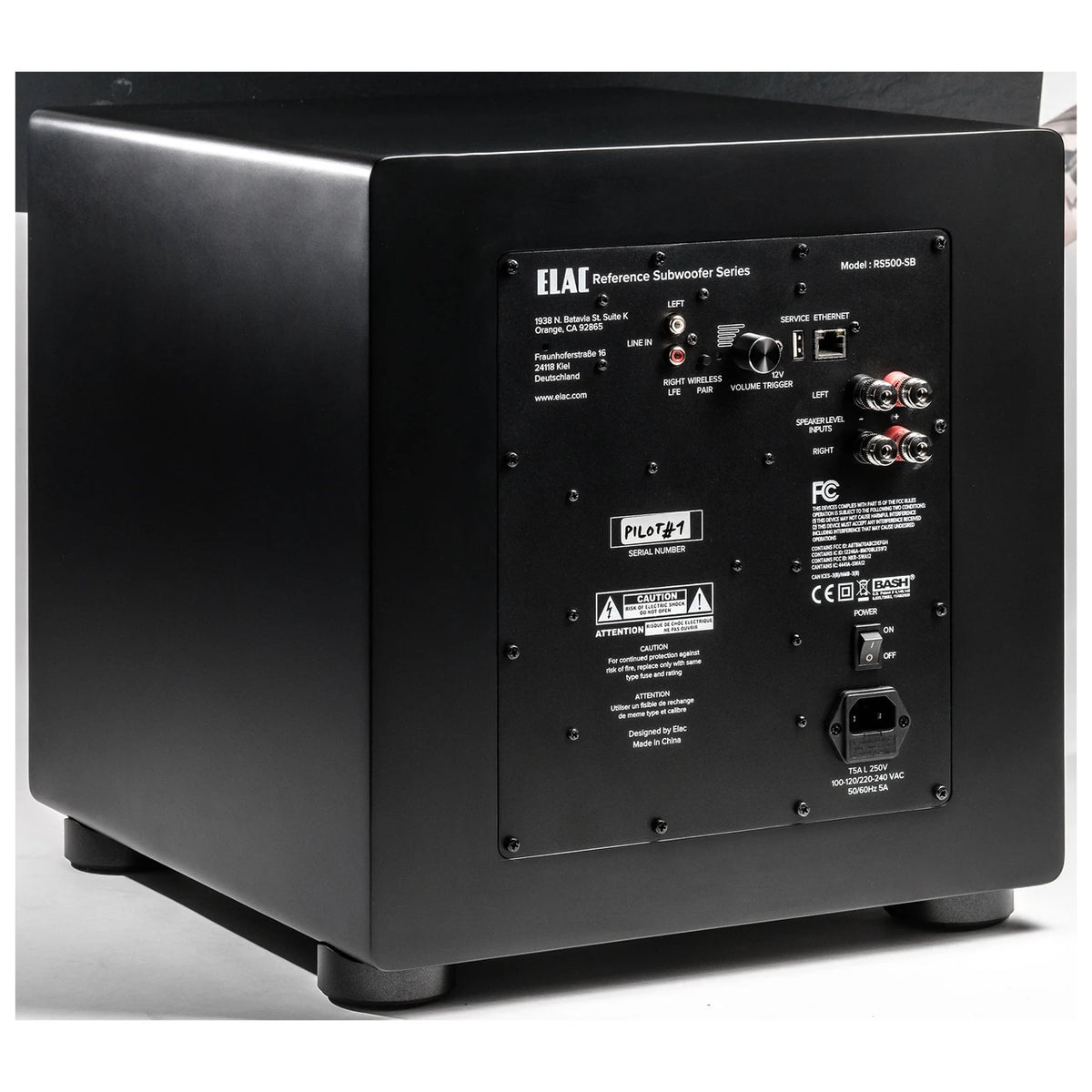 Elac Varro RS500 Reference Powered Subwoofer - Satin Black