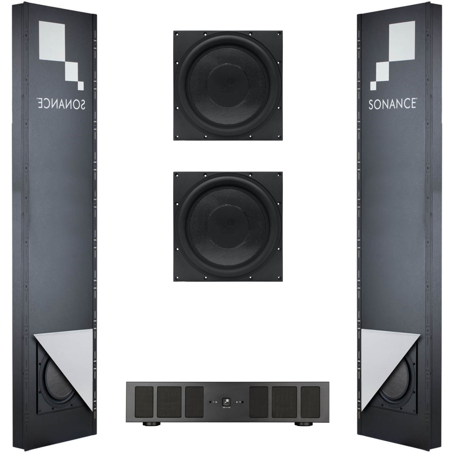 Sonance_R12SUB KIT Set of subwoofers, cabinets and DSP amplifier