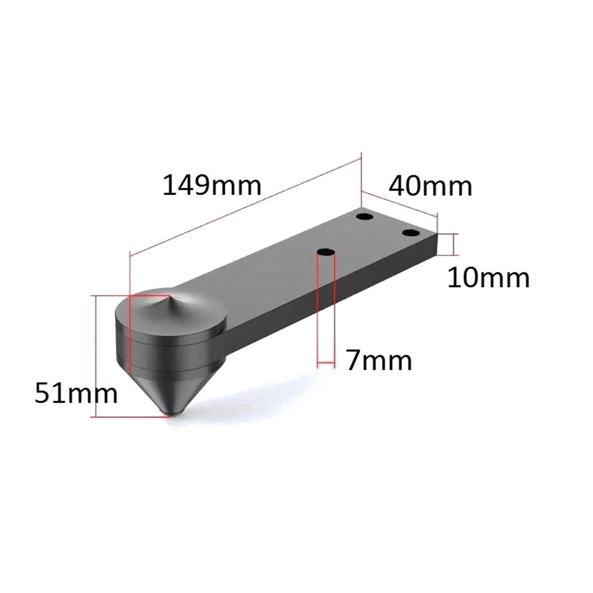TESLA Anti-Vibration Speaker Outrigger Set Black (Set of 4)