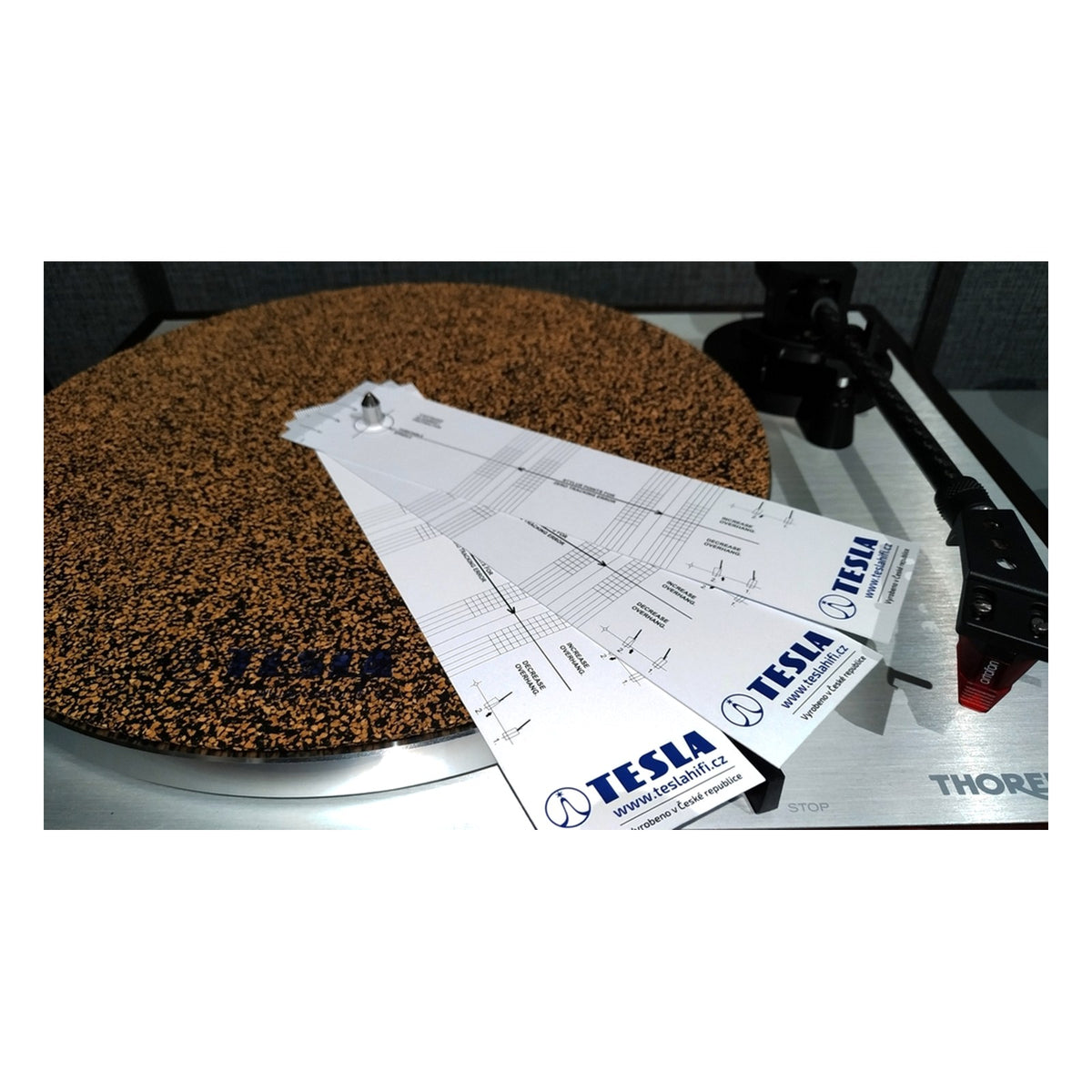 TESLA Cartridge and VTA Alignment Protractor 2in1
