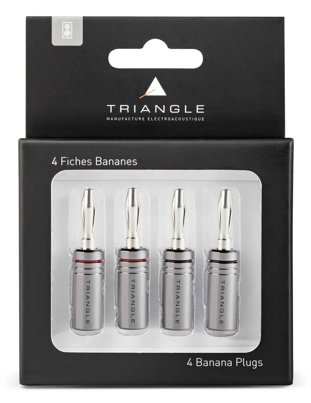 Triangle BP400 Banana Plug Connector Set 4 pcs