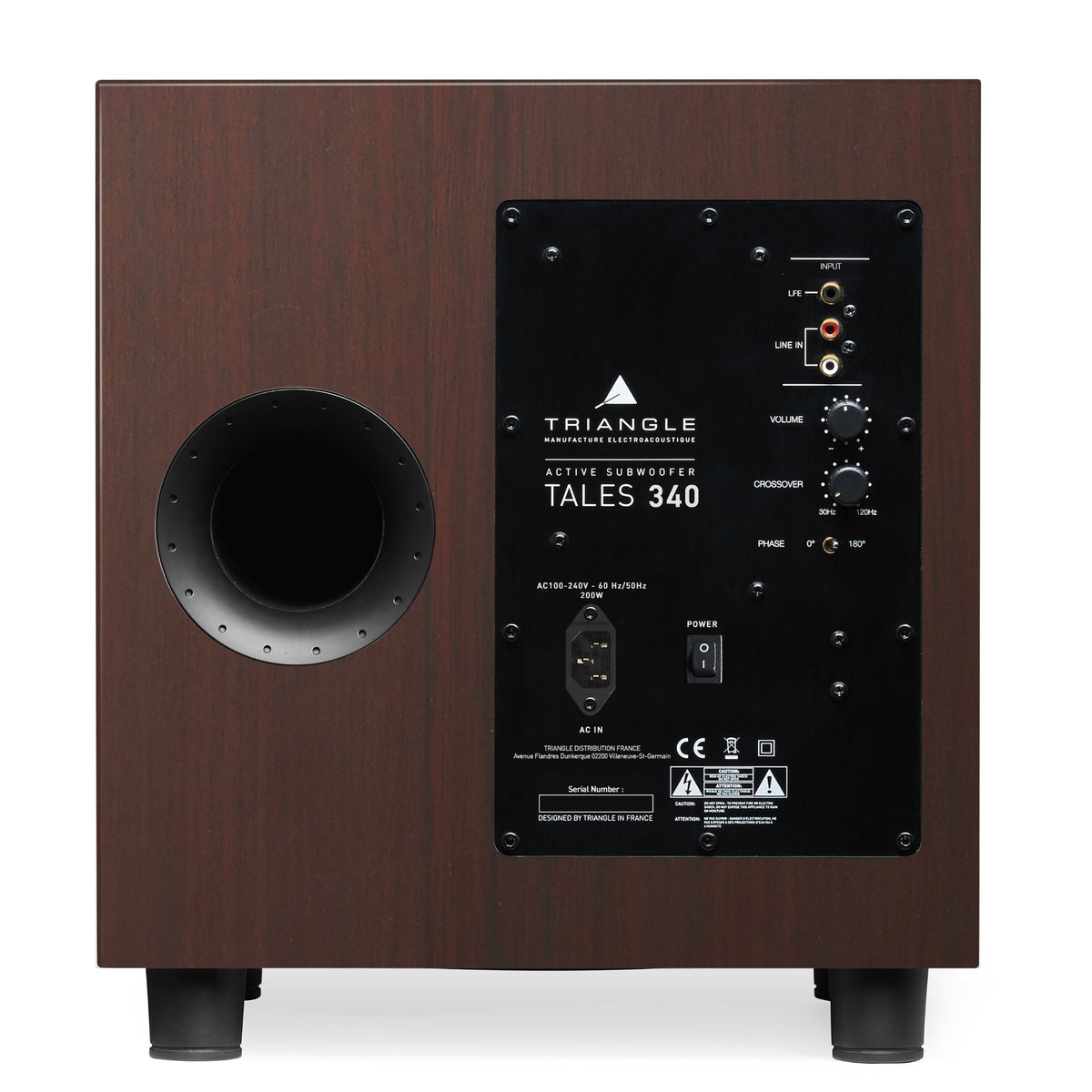 Triangle Tales 340 Walnut - angle