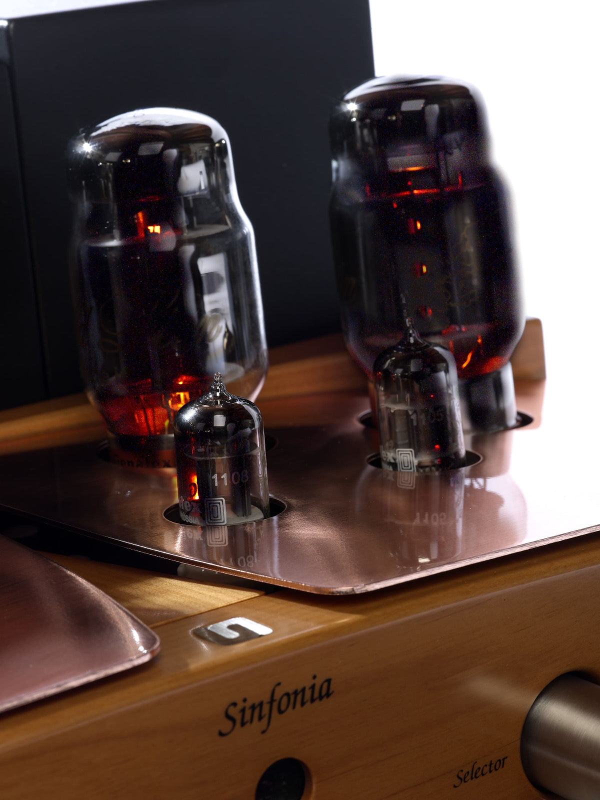 Unison Research Sinfonia Anniversary Dual Mono Stereo Integrated Valve Amplifier Mahogany