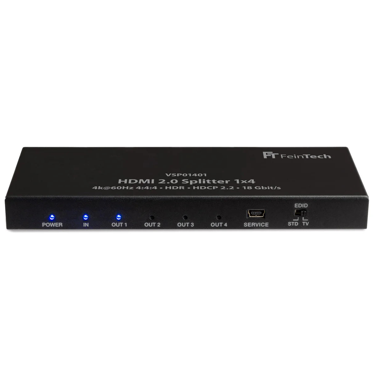 FeinTech HDMI 2.0 Splitter 1x4 with EDID-Management