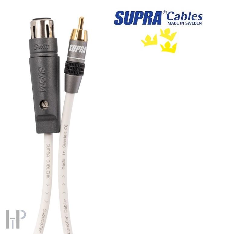 SUPRA SUBLINK 1XLR/F-1RCA WHITE 2m