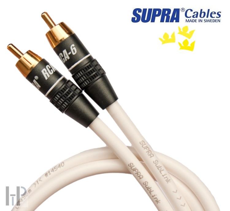 SUPRA SUBlink 1RCA - 1RCA WHITE 2m