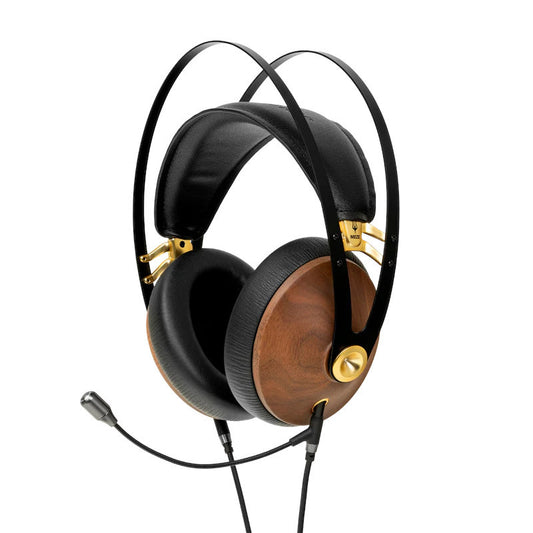 MEZE AUDIO 99 CLASSICS Walnut Gold Headset  + Boom Mic Headphones
