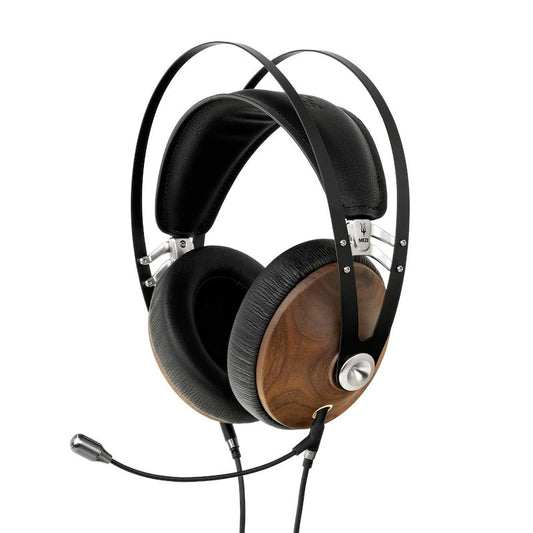 MEZE AUDIO 99 CLASSICS Walnut Silver Headset  + Boom Mic Headphones