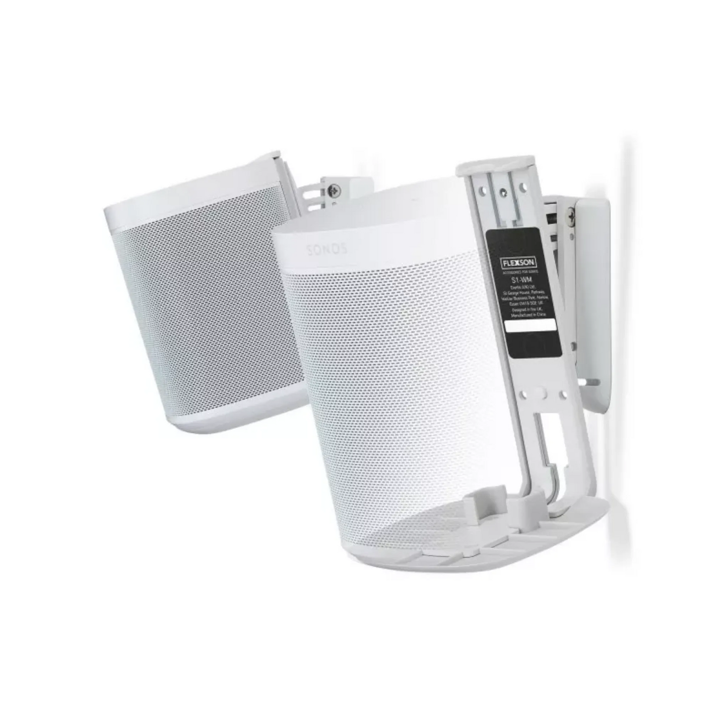 Flexson Wall Mount for Sonos One/One Sl/Play:1 white pair