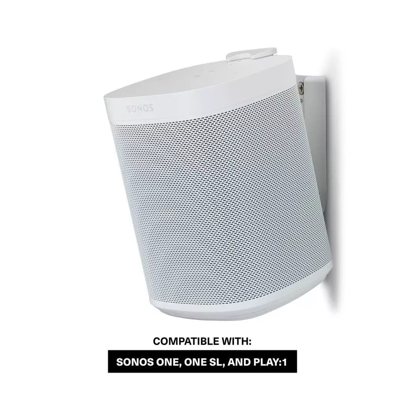 Flexson Wandhalterung für Sonos One/One Sl/Play:1, weißes Paar