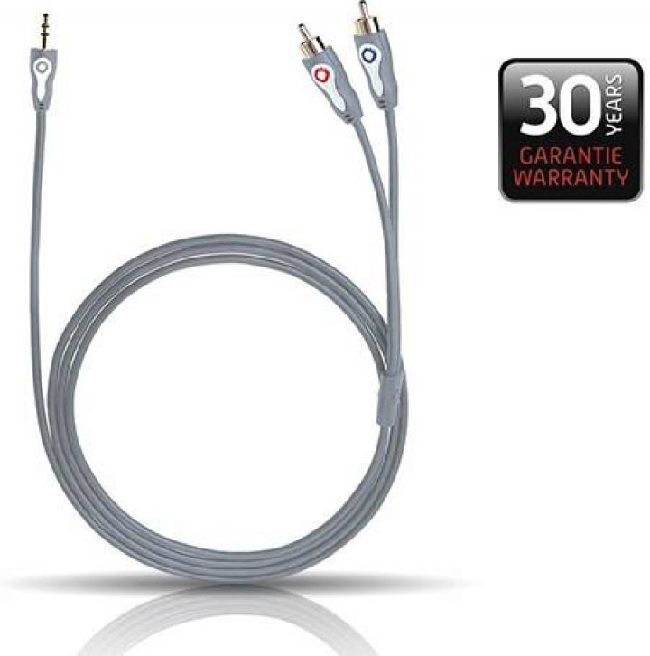 Oehlbach SL Analog Audio 3.5 Jack-2RCA cable 1,0m