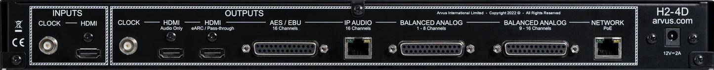 Arvus H2-4D 16-channel Dolby ATMOS® digital audio decoder