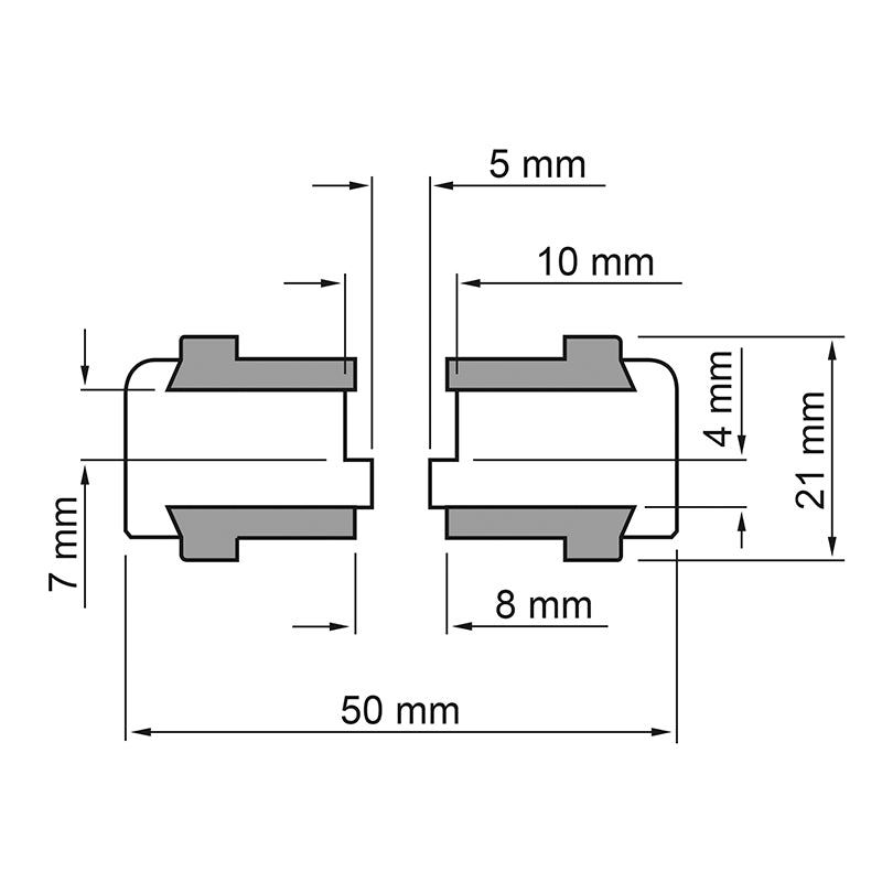 Dynavox Aluminium Equipment Feet Set of 4 Silver
