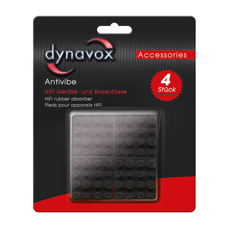 Dynavox Antivibe Equipment and Speaker Feet Square 40 x 40 mm Set of 4