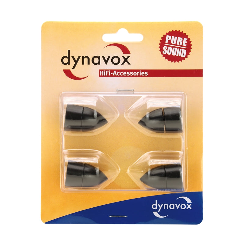 Dynavox Sub-Watt Equipment and Speaker Feet A4 Set of 4 Black