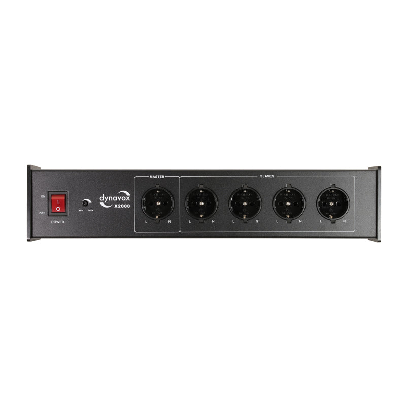 Dynavox Hi-Fi Power Strip X2000 with Master-Slave Function Black