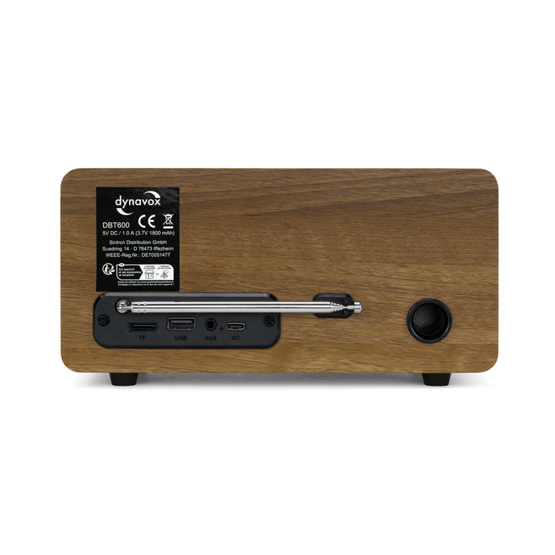 Dynavox DAB+ Radio DBT600 BT, Alarm Function, USB/Micro SD Player