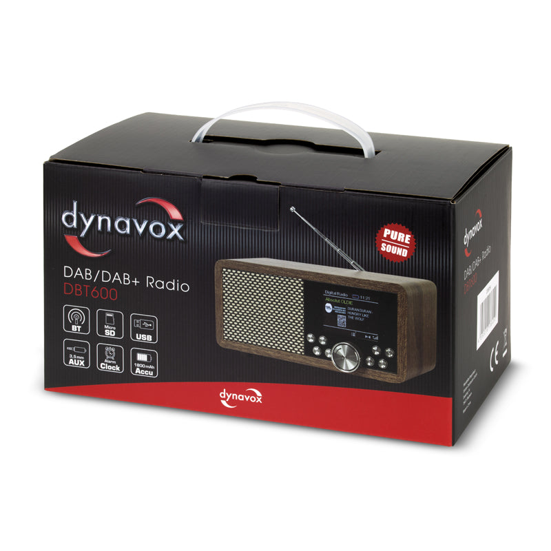 Dynavox DAB+ Radio DBT600 BT, Alarm Function, USB/Micro SD Player