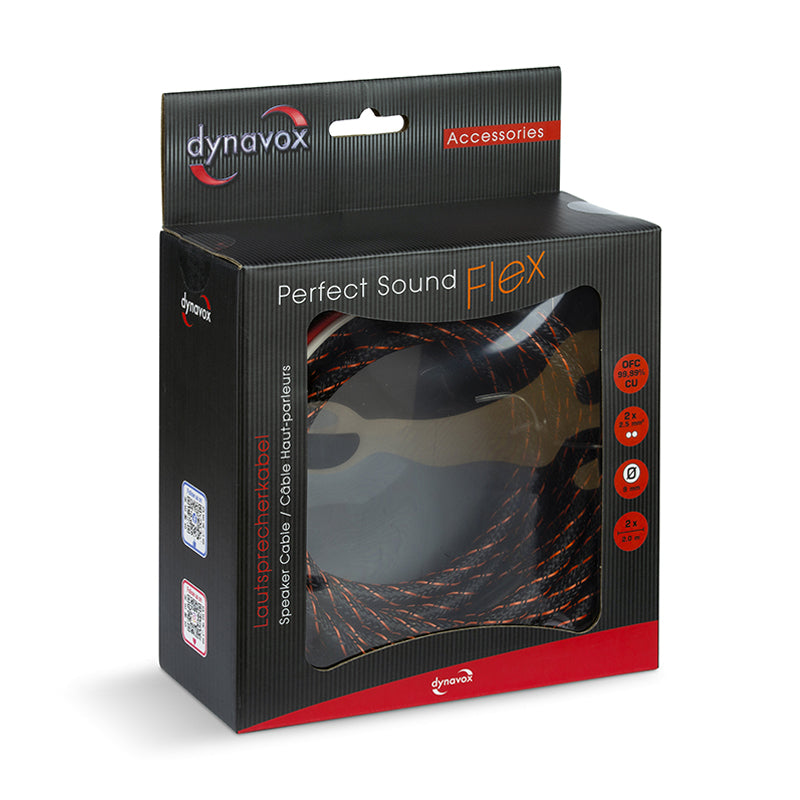 Dynavox Perfect Sound Flex 2 Speaker Cable with Banana Hollow Plugs 2 x 2.0 m