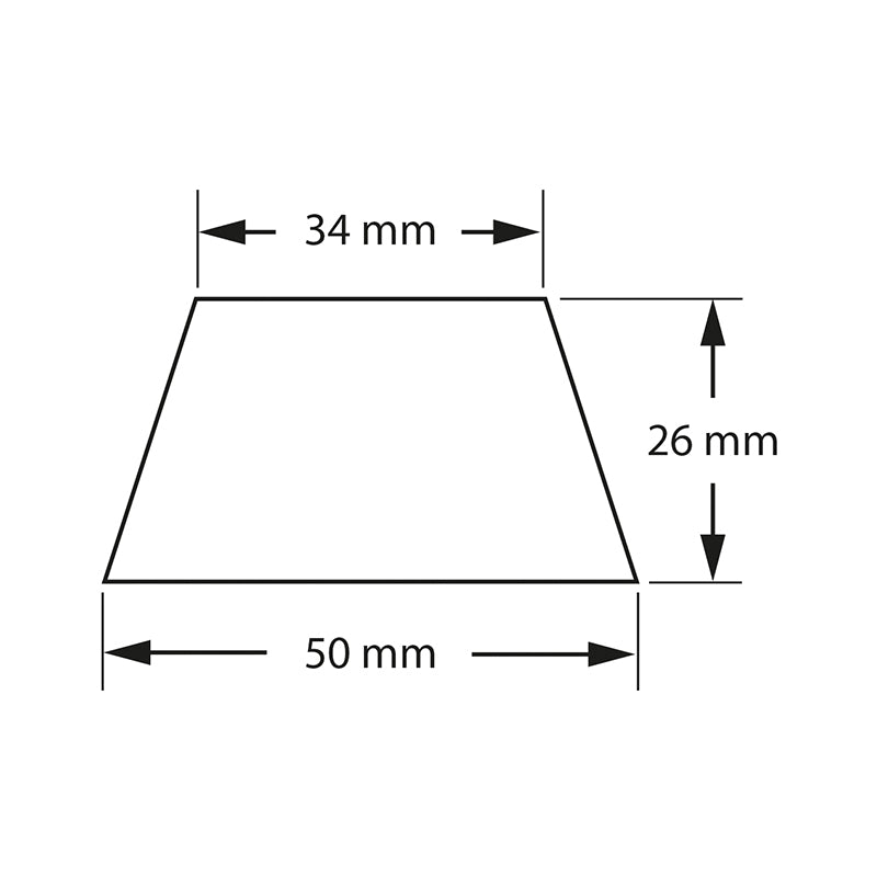 Dynavox Silicone Elastomer Dampers EDS50 Set of 4, 3D Trapezoid Shape