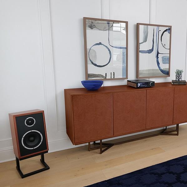 KLH Model Three Bookshelf Speakers West African Mahogany (1 Pair)