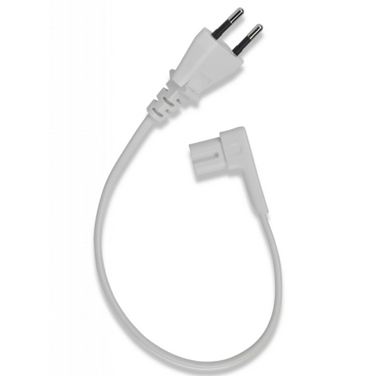 Flexson 0.35m Power Cable Right Angle EU white