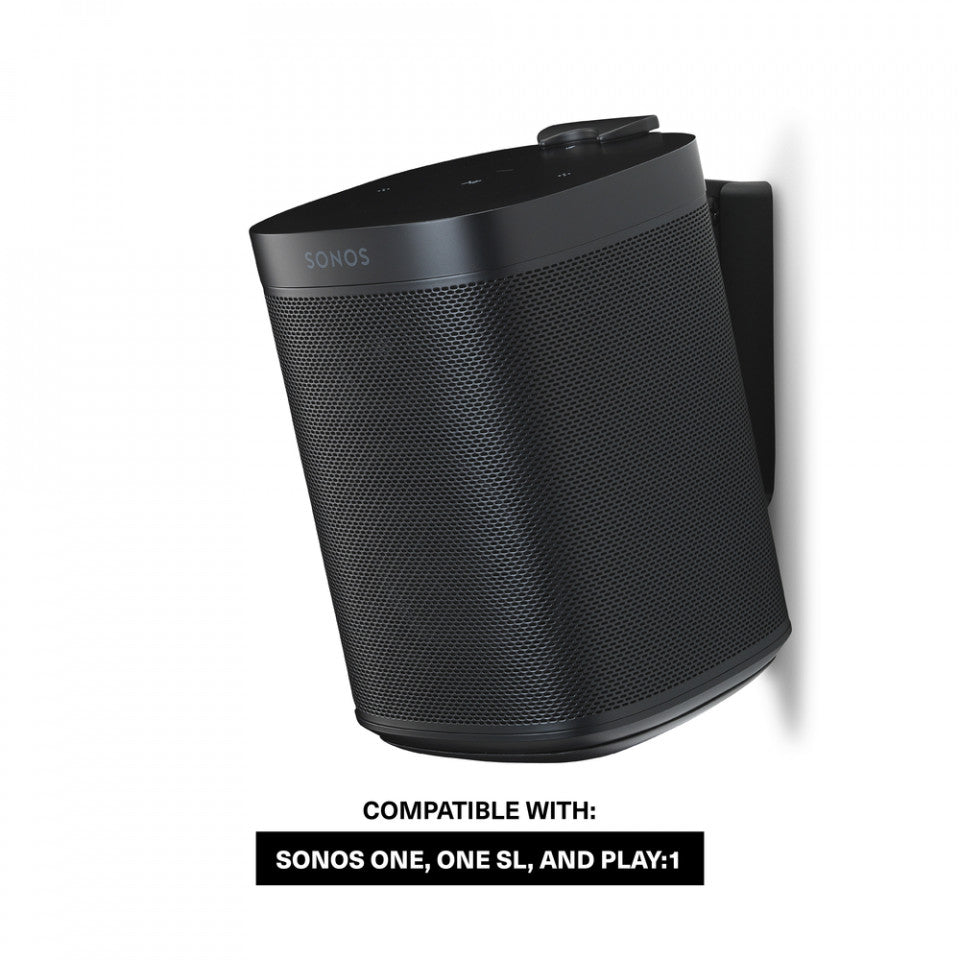 Flexson Wandhalterung für Sonos One/One Sl/Play:1 schwarz