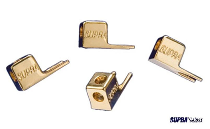 SUPRA FORK XL Gold Plated Speaker Spades (1 pair)