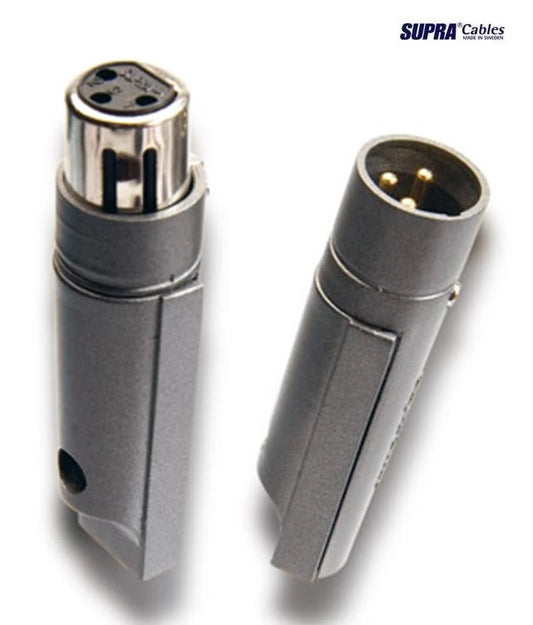 SUPRA Swift XLR Series Gold Plated Audio Connectors (1 pair)